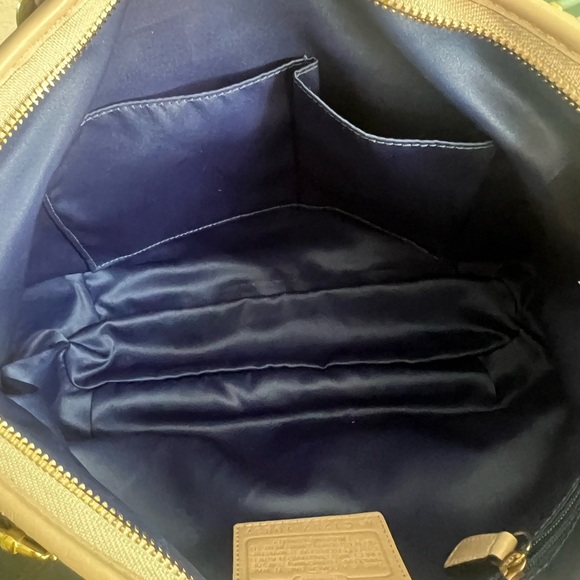 Coach Madison Criss Cross Leather Sophia Satchel Shoulder Bag - Picture 10 of 14